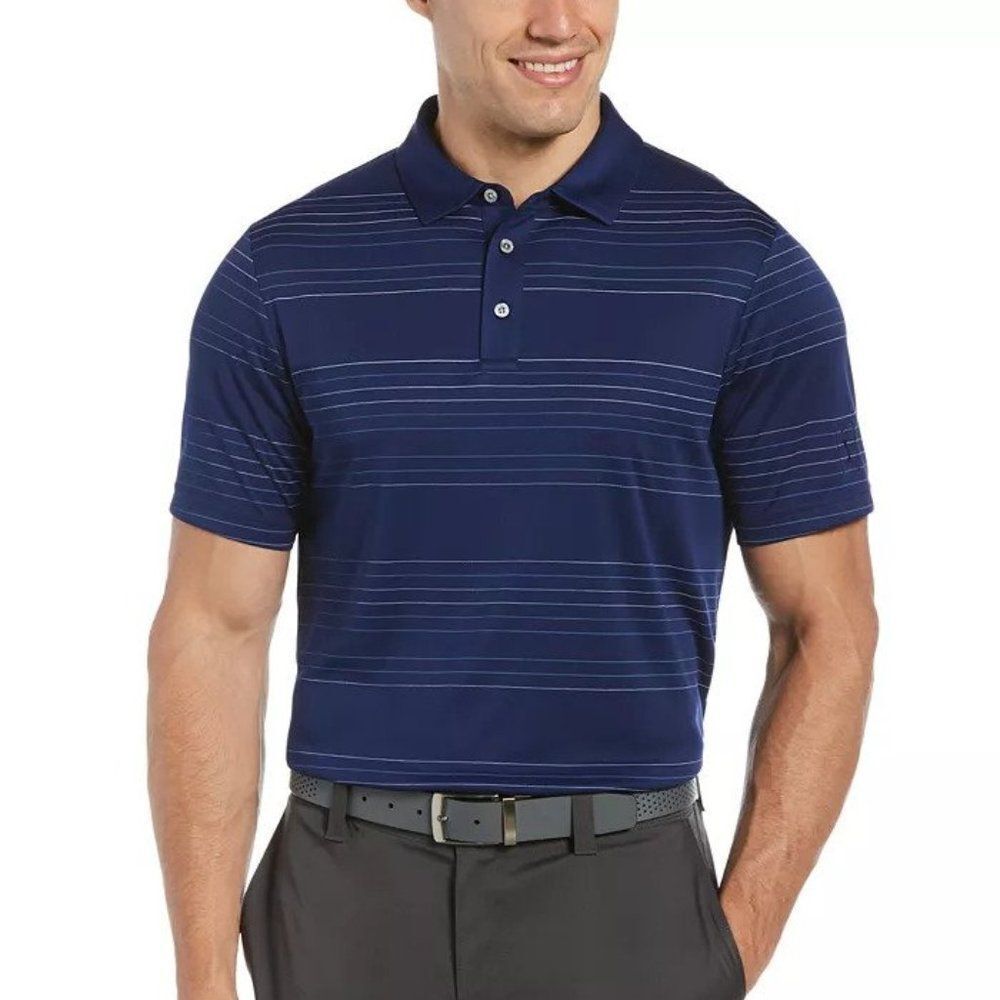 PGA TOUR Men's Stripe Polo Shirt